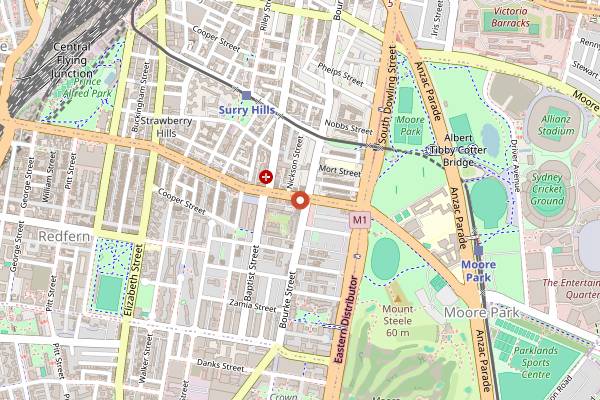 Map showing Bar Cleveland in Sydney