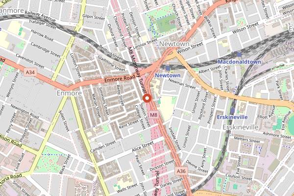 Map showing Earl's Juke Joint in Sydney