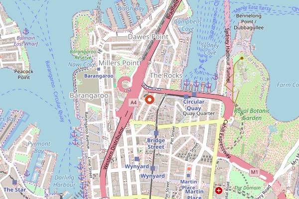 Map showing Maybe Sammy in Sydney