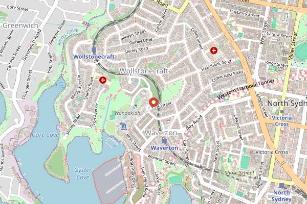 Map showing PS40 in Sydney