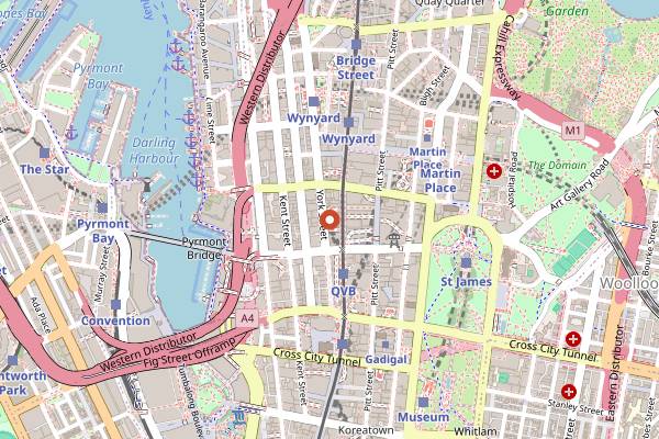 Map showing The Rook in Sydney