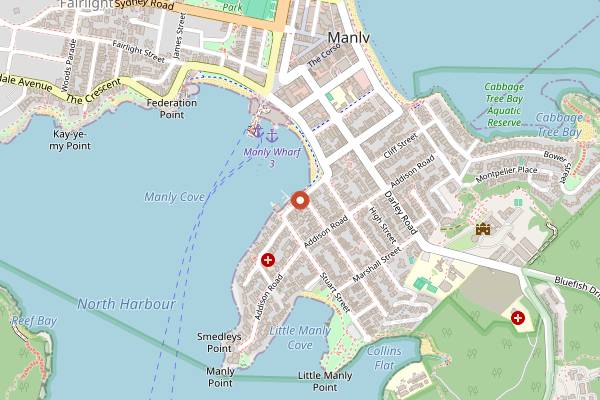 Map showing 4 Pines Brewing Company in Sydney