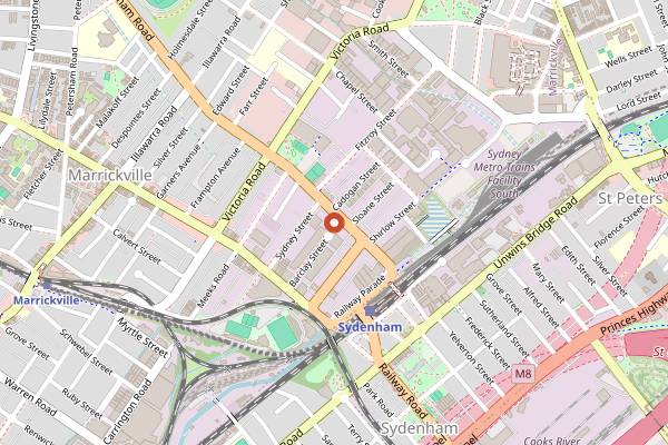 Map showing Batch Brewing Company in Sydney