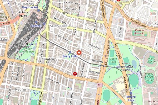 Map showing Four Ate Five in Sydney