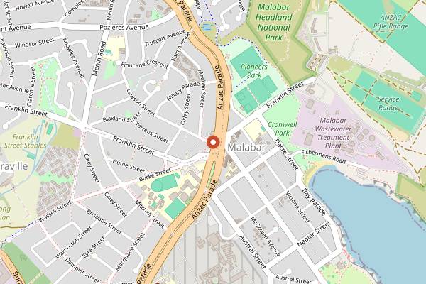 Map showing Nude Pizza in Sydney