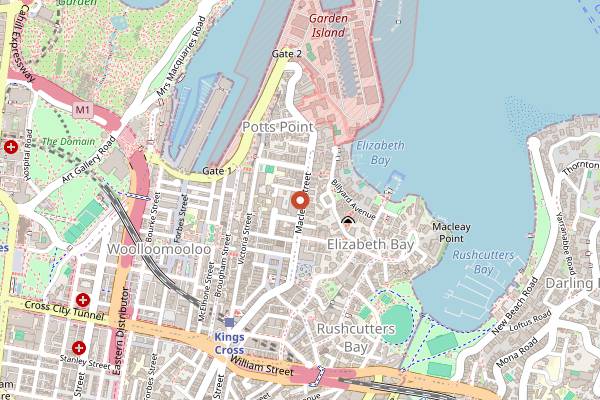 Map showing Paper Bird in Sydney