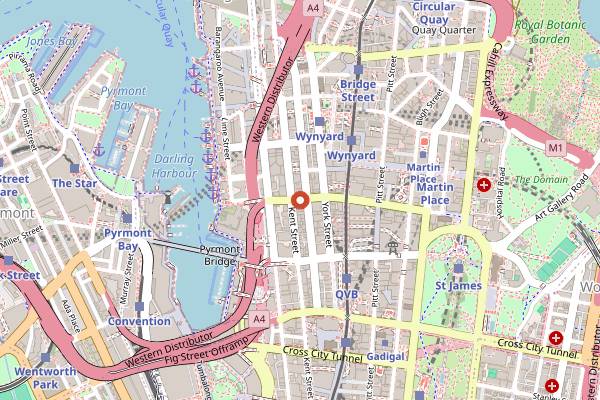 Map showing Cabrito Coffee Traders in Sydney