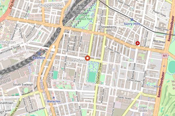 Map showing Charmed by Redfern in Sydney