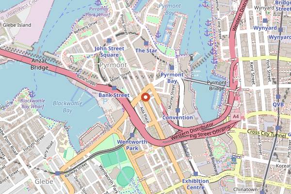 Map showing Social Brew Cafe in Sydney