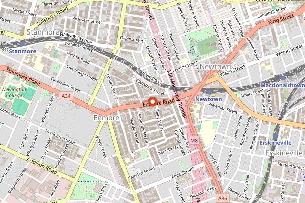 Map showing Cairo Takeaway in Sydney