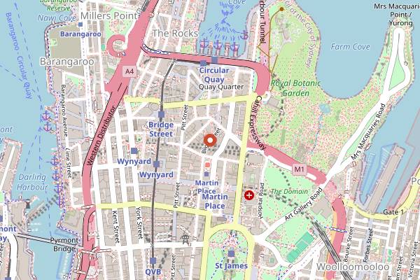 Map showing Restaurant Hubert in Sydney