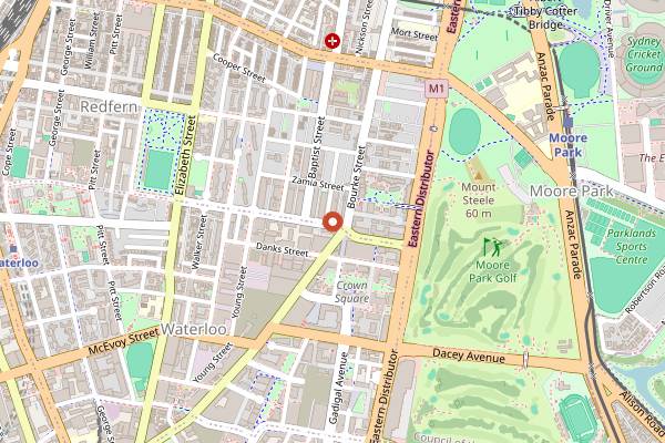 Map showing Kepos Street Kitchen in Sydney
