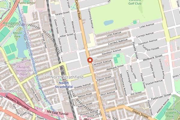 Map showing Pron Prohm Thai Restaurant in Sydney