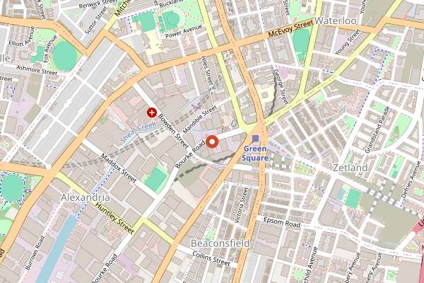 Map showing Mecca Coffee in Sydney