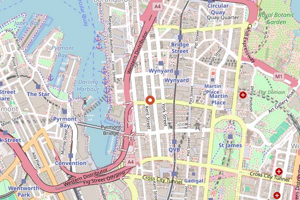 Map showing Skittle Lane in Sydney