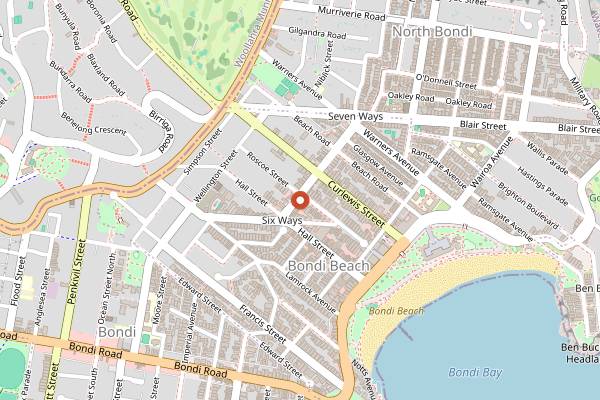 Map showing Funky Pies Plant-Based Cooking in Sydney