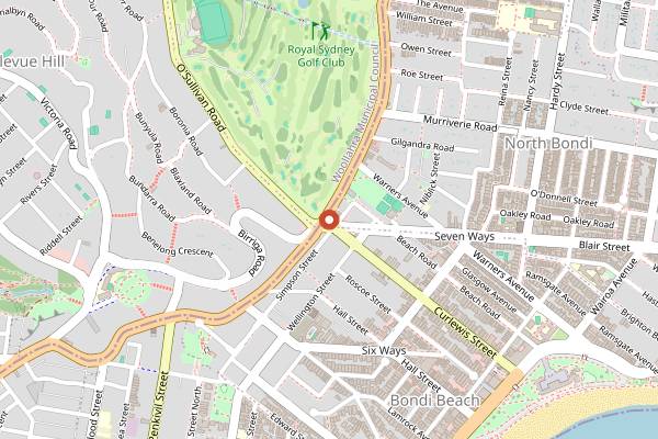 Map showing Lewis' Continental Kitchen in Sydney