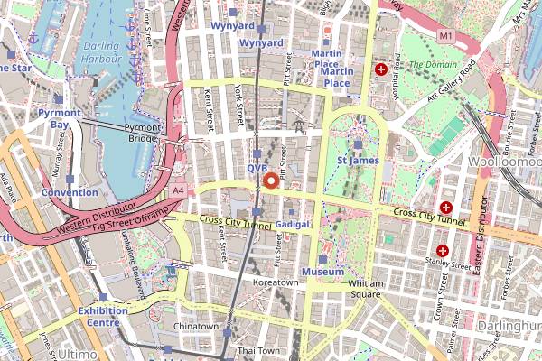Map showing The Grounds of the City in Sydney