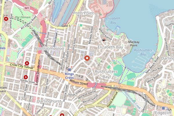 Map showing Yellow in Sydney