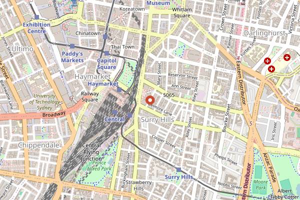 Map showing Firedoor in Sydney