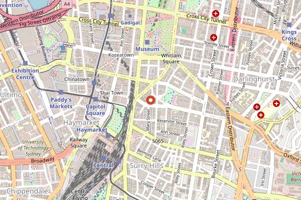 Map showing Nomad in Sydney
