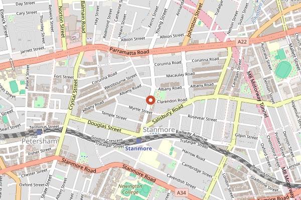 Map showing Sixpenny in Sydney
