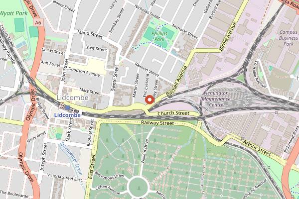 Map showing Bistecca in Sydney