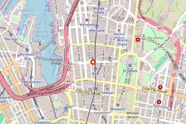 Map showing Infinity by Mark Best in Sydney