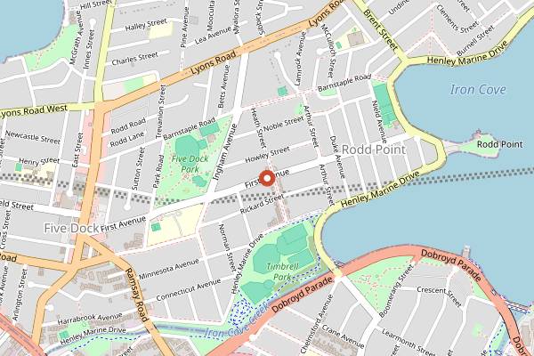 Map showing Izakaya Gaku in Sydney
