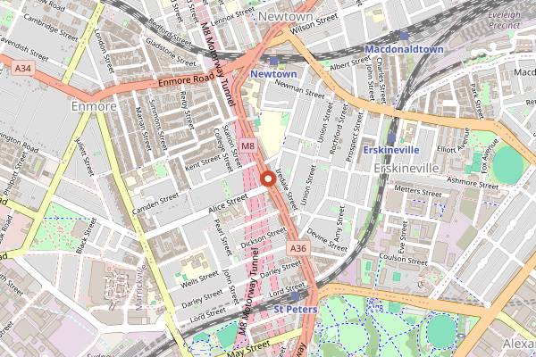 Map showing Kolkata Social in Sydney
