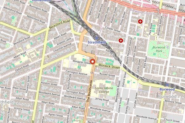 Map showing Saigon Things in Sydney