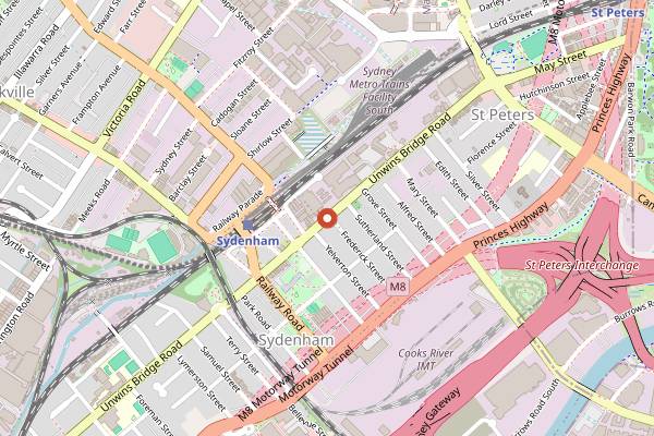 Map showing Sippenham in Sydney