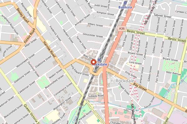 Map showing Smokin' Al's BBQ in Sydney