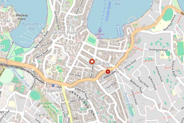 Map showing Organic Food Markets in Sydney