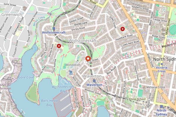 Map showing PS40 in Sydney