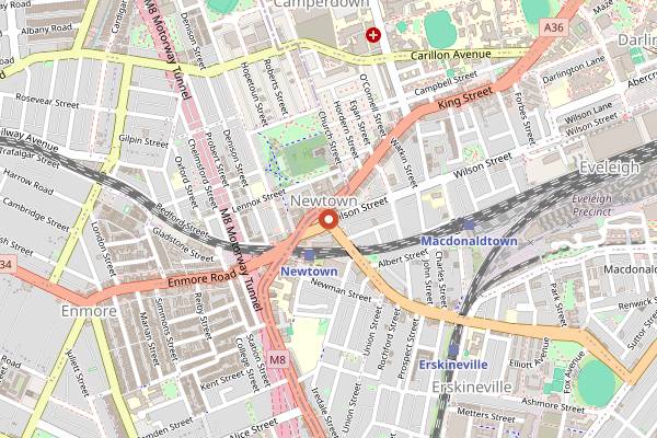 Map showing Ante in Sydney