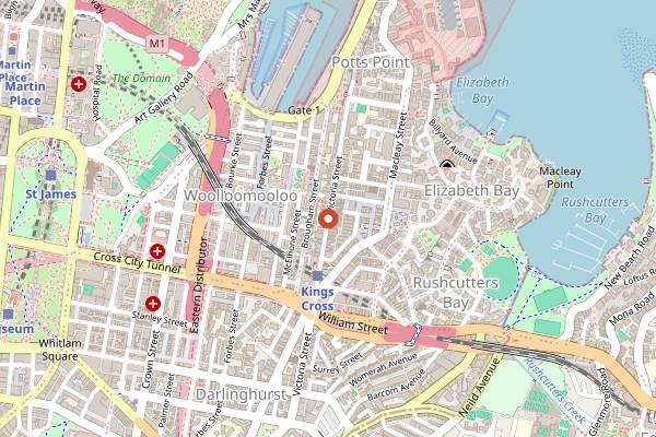 Map showing Chaco Bar in Sydney
