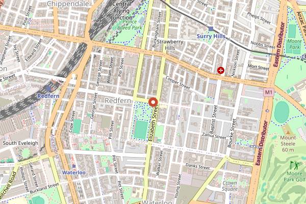 Map showing Fontana in Sydney