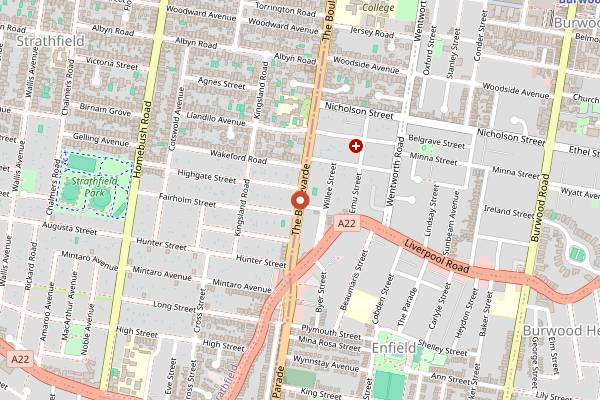 Map showing Ho Jiak Strathfield in Sydney