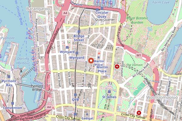 Map showing Loulou Bistro in Sydney