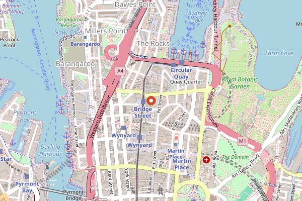 Map showing Mr Wong in Sydney