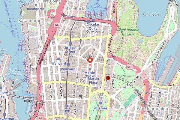 Map showing Spice Temple in Sydney