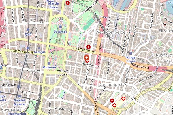Map showing Love Tilly Devine in Sydney