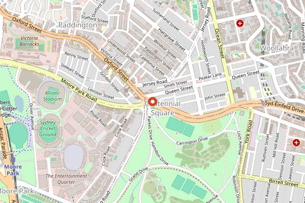 Map showing Wine Library in Sydney
