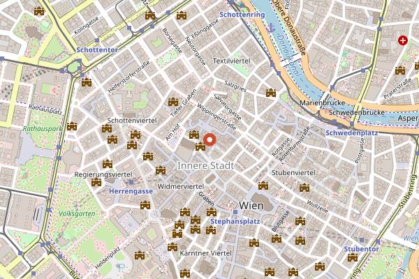Map showing Baeckerei Arthur Grimm in Vienna