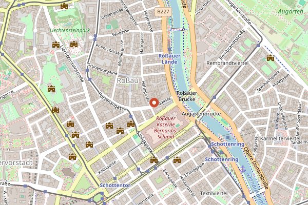 Map showing Gragger & Cie in Vienna