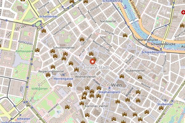 Map showing Bar Campari Vienna in Vienna