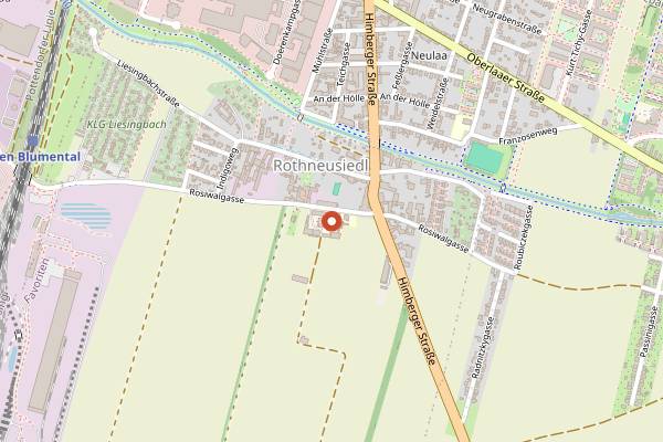 Map showing Botanical Garden Vienna in Vienna