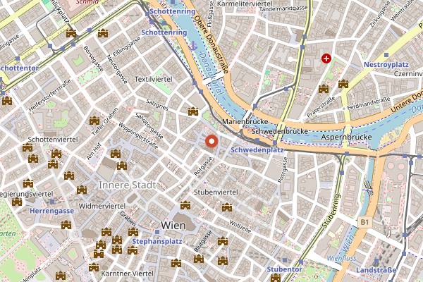 Map showing First Floor in Vienna