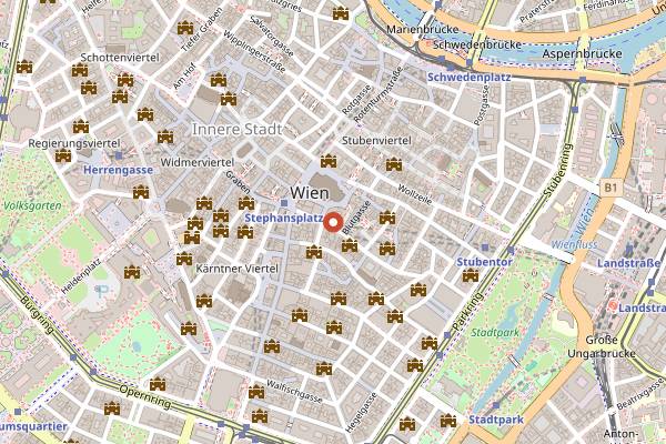 Map showing Kleinod in Vienna